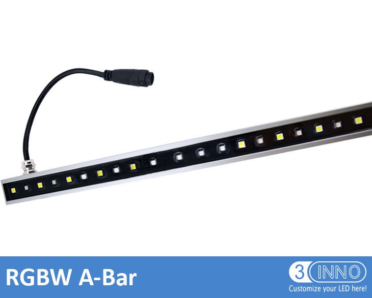 Алюминия привели трубка светодиоды RGBW DC12 алюминиевый бар 24V DMX бар легкий алюминиевый бар RGBW линейных бар линейного освещения DMX алюминиевых бар RGBW LED Бар 3D светодиодные полосы
