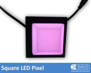 Площадь пикселя светодиодные LED алюминия DMX пикселя пикселей Крытый пиксель WS2811 RGB пикселей DMX алюминия Светодиодные WS2811 DMX Pixel RGB LED клубы пиксель освещения квадратная пиксель освещения
